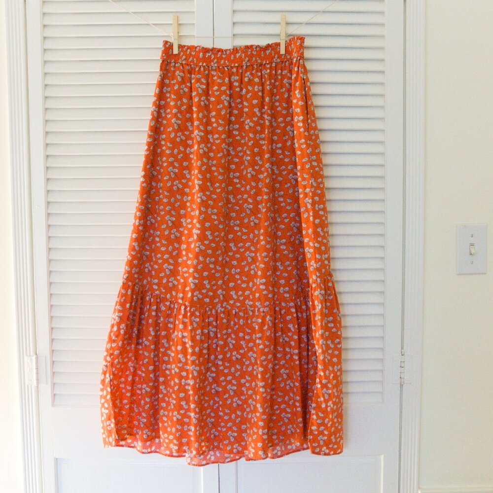 Uniqlo Paul & Joe Cotton Tiered Long Skirt S